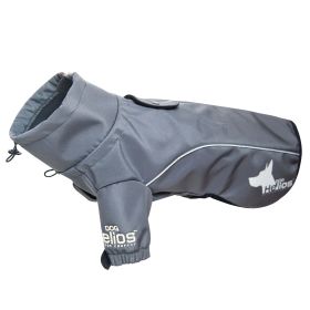 Dog Helios Extreme Softshell Performance Fleece Dog Coat (Color: grey, size: X-Large)