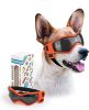 Dog Goggles Small Breed; Easy Wear Small Dog Sunglasses; Adjustable UV Protection Puppy Sunglasses for Small to Medium Dog