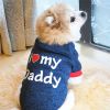 Letter Print Pet Sweater For Dog & Cat; Warm Dog Sweater Soft Cat Sweatshirt; Winter Pet Apparel